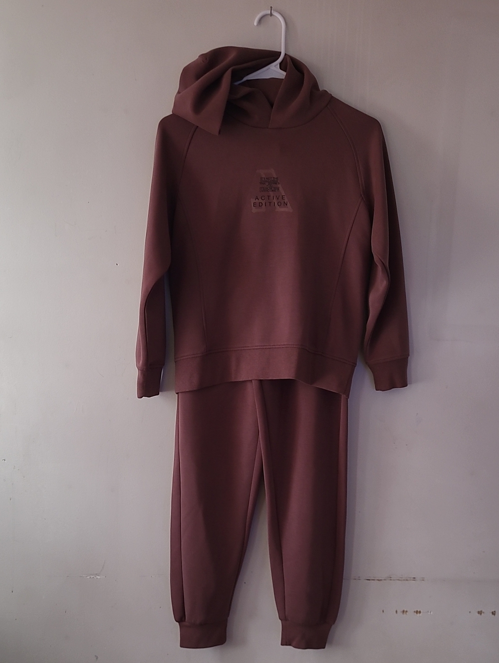 Zara Kids Brown Hoodie & Jogger Pajama Set
